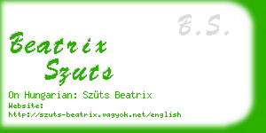 beatrix szuts business card