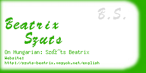 beatrix szuts business card